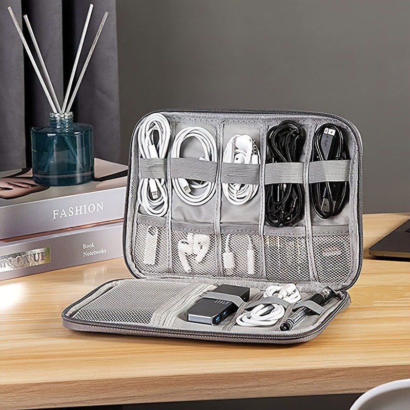 Office Tech Bag - A Multi-Pocket Electronic Accessories Box -Travel
