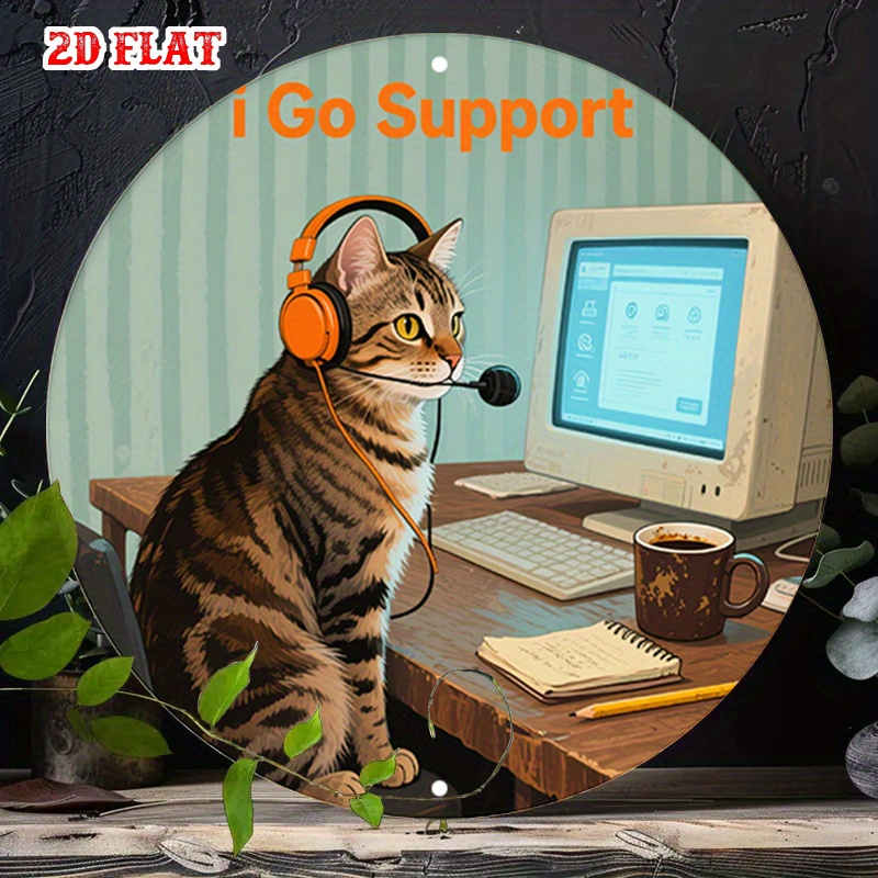 CIFBUY 2D Flat Funny Tech Supp - Tech Office Wall Decor review and price