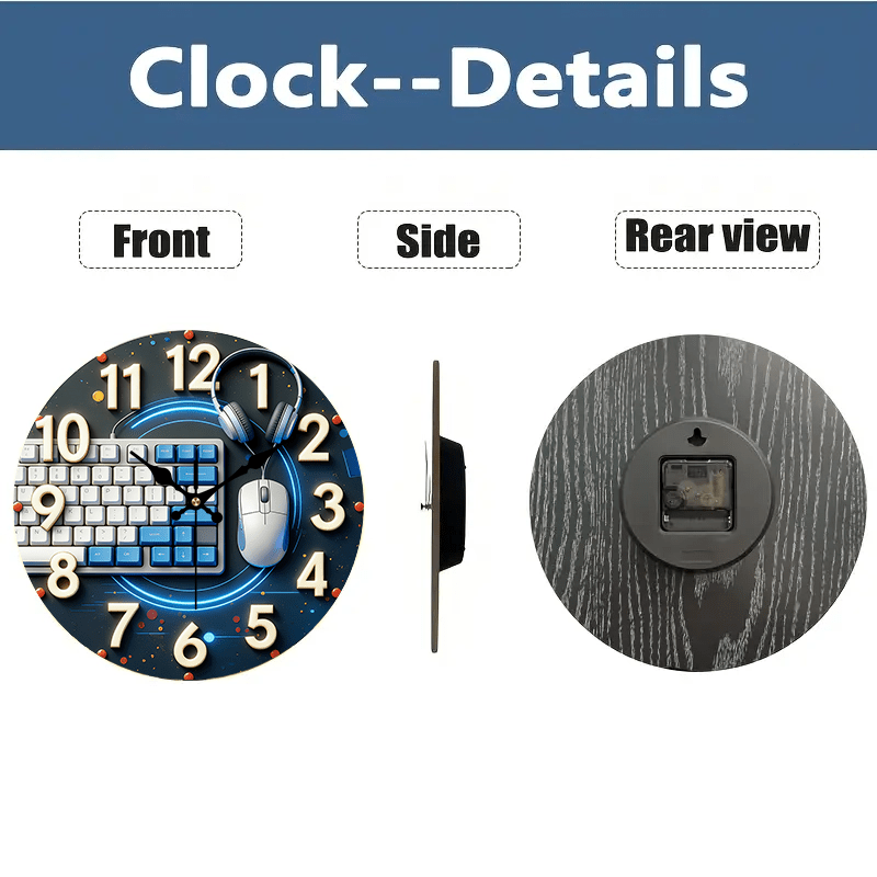2D Flat, 1pc, Tech-Style Woode - Tech Office Wall Decor review and price