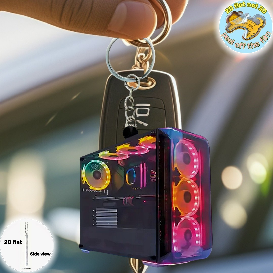 RGB Computer Host Keychain,2D  - Office Tech Bag review and price